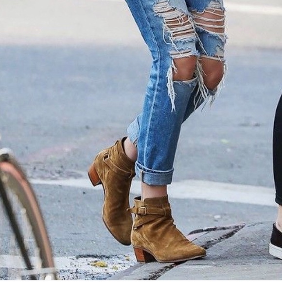 Yep girls camel suede ankle boot with buckles sz.1 - Picture 8 of 8